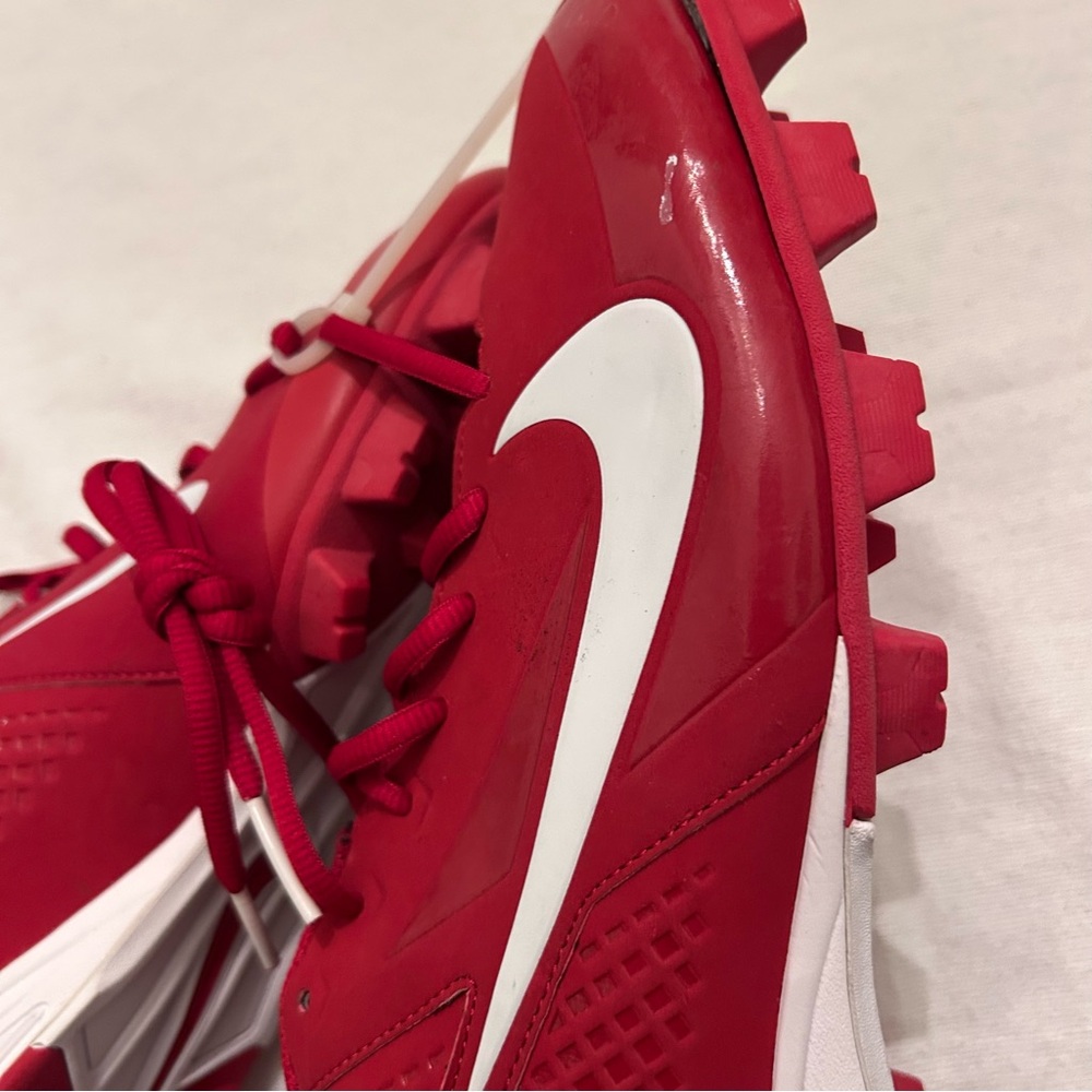 Nike Baseball Cleats Vapor Keystone Men's Size 12 Brand New Red & White - Picture 8 of 8